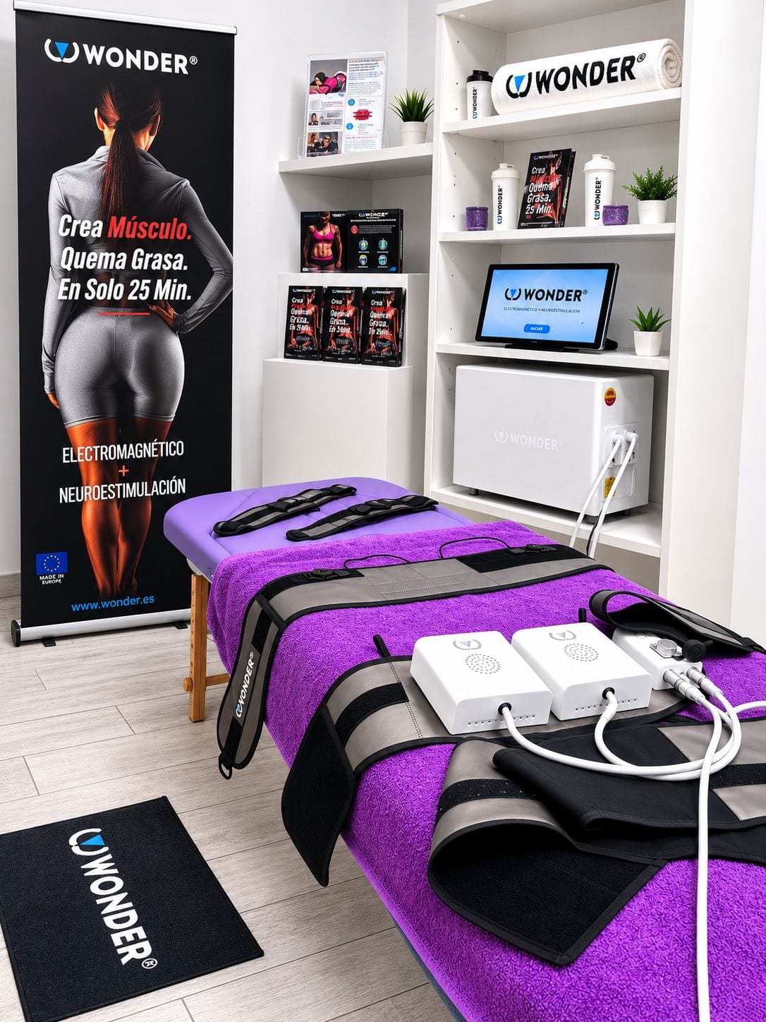Cabina del equipo WONDER electromagnético + neuroestimulación